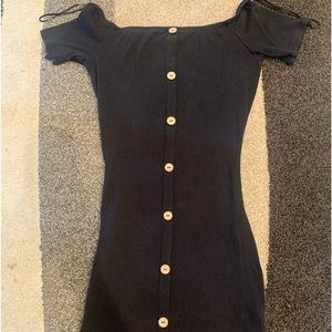black dress with buttons it’s medium !